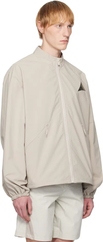 Heliot Emil Beige Surtsey Windbreaker Jacket In Neutral