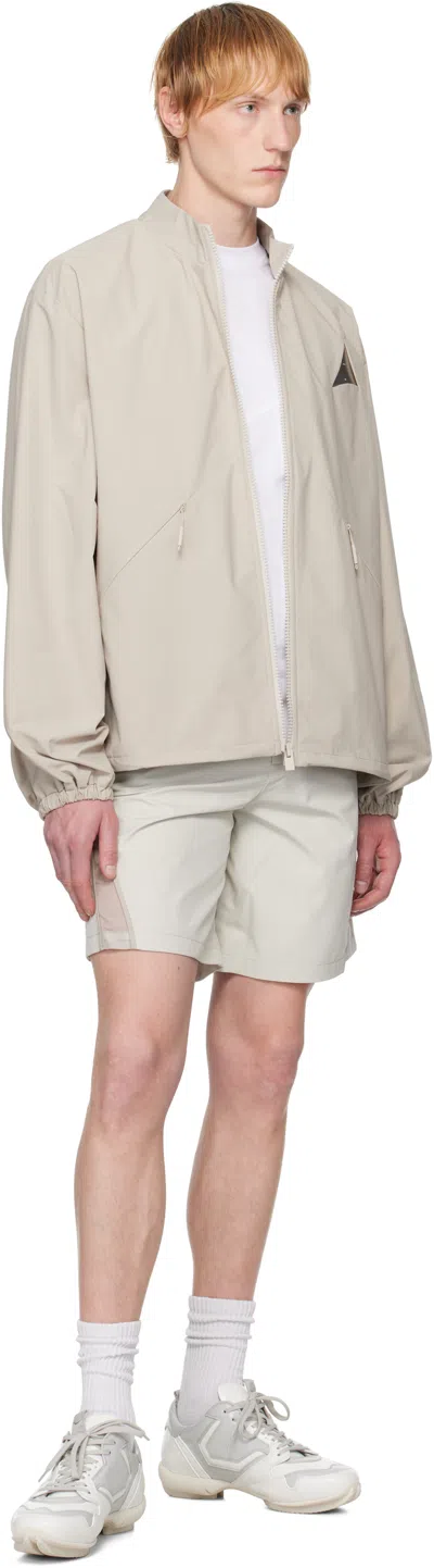 Heliot Emil Beige Surtsey Windbreaker Jacket In Neutral