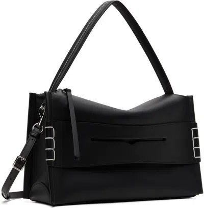 Jw Anderson Loafer Medium Calf Leather Crossbody Bag In Black