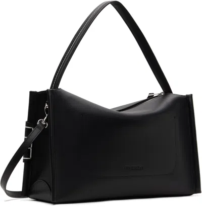 Jw Anderson Loafer Medium Calf Leather Crossbody Bag In Black