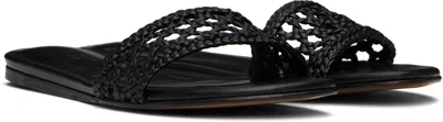 Le Monde Beryl Black Woven Pool Slides In Black