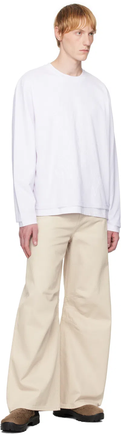 Heliot Emil Deceptae Long-sleeved T-shirt In White