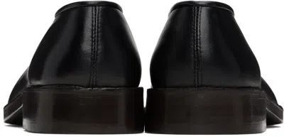 Lemaire 20mm Square-toe Piped Leather Loafers In Brown