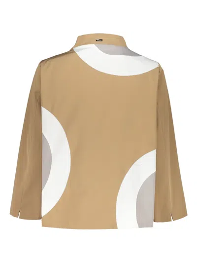 Herno Printed Jacket In Neutrals