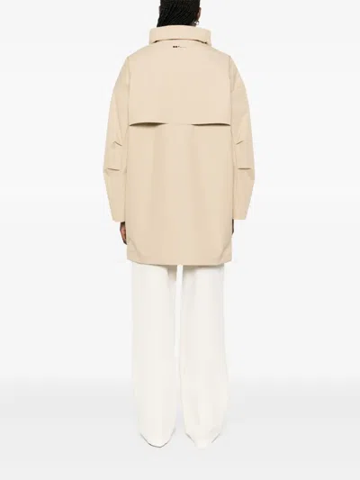 Oof Wear Stand-up Collar Coat In Neutrals