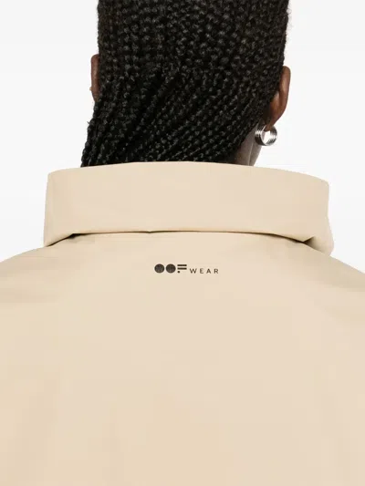 Oof Wear Stand-up Collar Coat In Neutrals