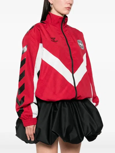 Rotate Birger Christensen Logo-print Jacket In Red