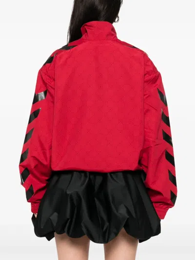 Rotate Birger Christensen Logo-print Jacket In Red