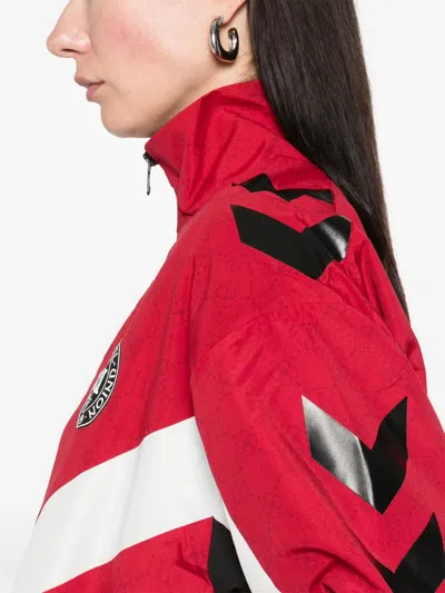 Rotate Birger Christensen Logo-print Jacket In Red