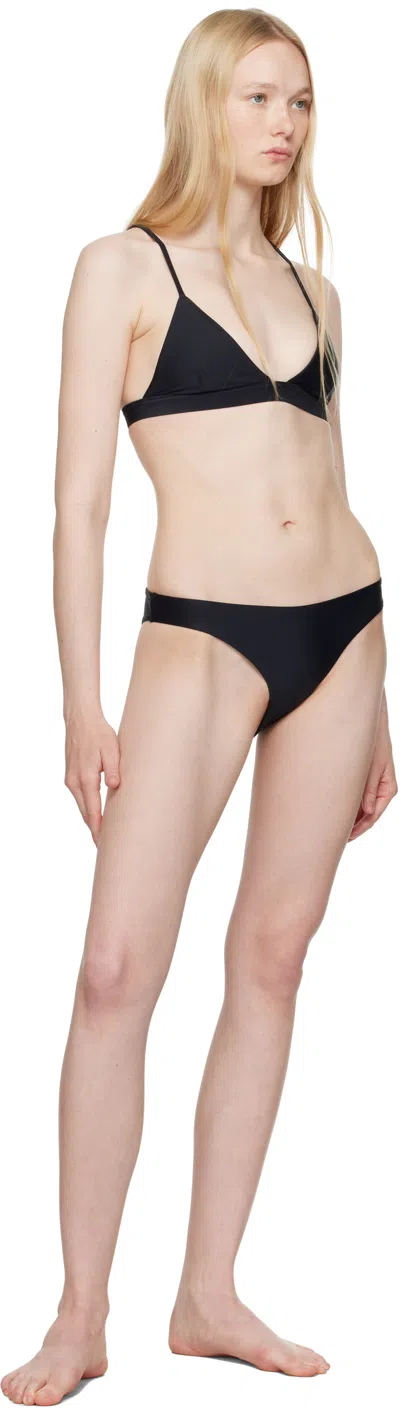 Cdlp Black Quick-drying Bikini Bottom In Black