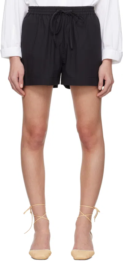 Matteau Black Relaxed Shorts In Black