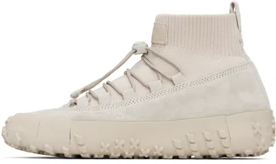 Lemaire Gray Vibram Wrap On Sneakers In White