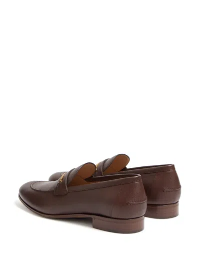 Valentino Garavani Vlogo Signature Leather Loafer In Brown
