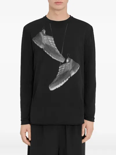 Mm6 Maison Margiela Mm6 X Salomon Edition Sneaker Print T-shirt Black