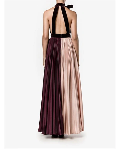 Shop Roksanda Wykeham Silk Blend Pleated Gown