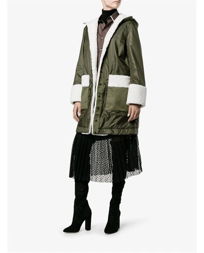 Shop Valentino Shearling Lined & Fox Fur Trimmed Parka Coat