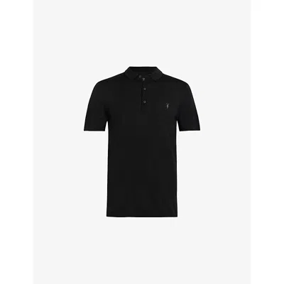 Allsaints Reform Ss Polo In Black
