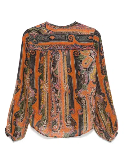 Isabel Marant May Blouse In Orange