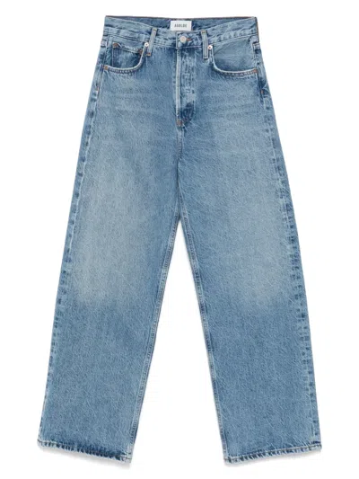 Agolde Ren Wide-leg Jeans In Blue