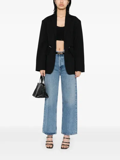 Agolde Ren Wide-leg Jeans In Blue