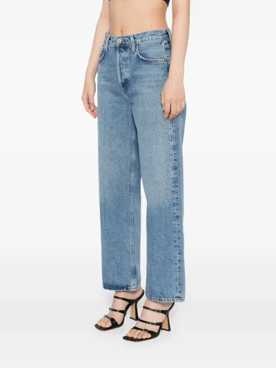 Agolde Ren Wide-leg Jeans In Blue