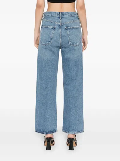 Agolde Ren Wide-leg Jeans In Blue
