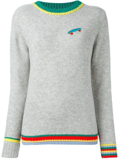 Shop Mira Mikati Skateboard Patch Jumper