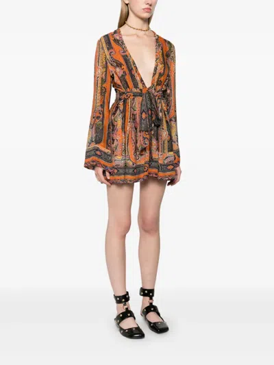 Isabel Marant Kleid Morgane In Orange