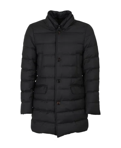 Moorer Feather-down Padded Coat In Black