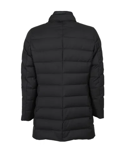 Moorer Feather-down Padded Coat In Black