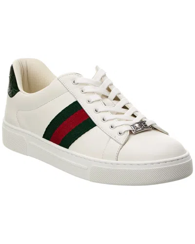 Gucci Women Ace Leather Sneakers In Multi