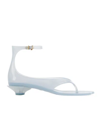 Chloé Chloe Women Pastel Light-blue Tpu Chloe Jelly Thong Sandals In Mint Green