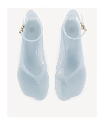 Chloé Chloe Women Pastel Light-blue Tpu Chloe Jelly Thong Sandals In Mint Green