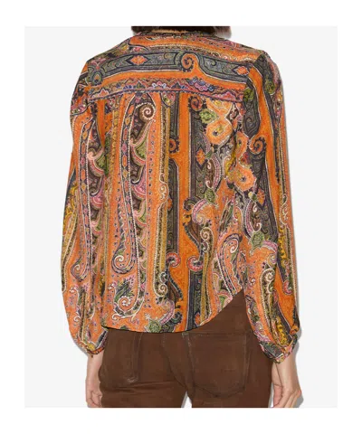 Isabel Marant May Blouse In Orange
