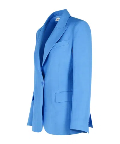 P.a.r.o.s.h Blazer In Light Blue Viscose Blend In Blue