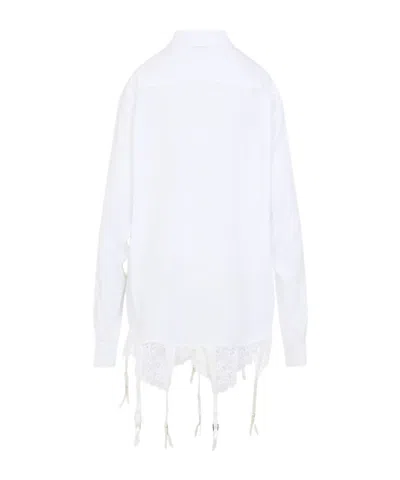Balenciaga Camicia Oversize In Lyocell Bianco  Donna In White