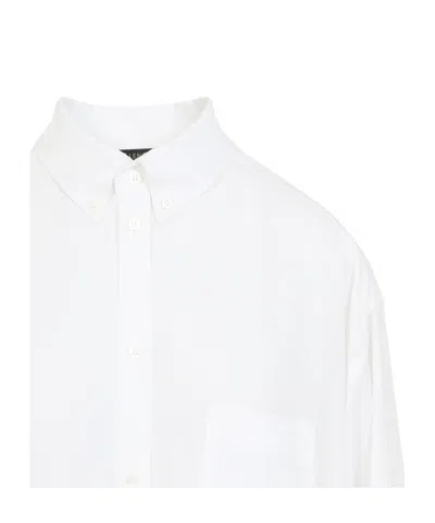 Balenciaga Camicia Oversize In Lyocell Bianco  Donna In White