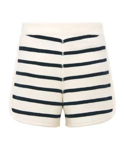 Dior Iviera Shorts In White And Navy Blue