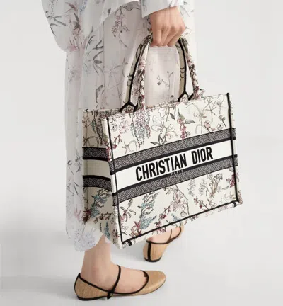 Dior Medium  Book Tote In Multi