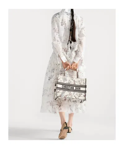 Dior Medium  Book Tote In Multi