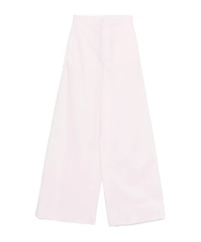 Forte Forte Bci Cotton Popline Essential Flared Pants In White