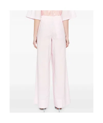 Forte Forte Bci Cotton Popline Essential Flared Pants In White