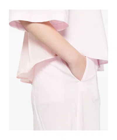 Forte Forte Bci Cotton Popline Essential Flared Pants In White