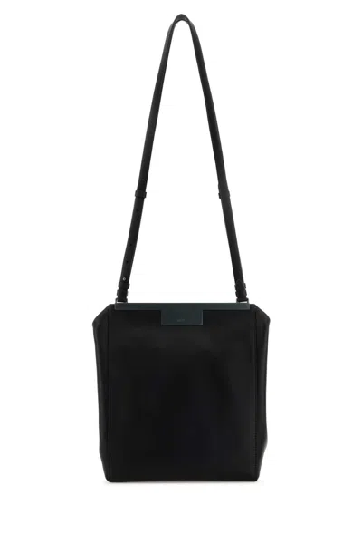 Max Mara Leather Summer Shoulder Bag In Black