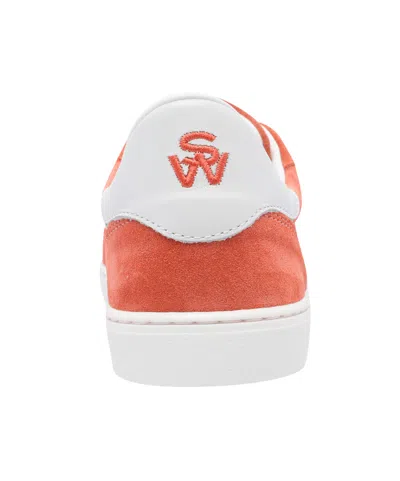 Stuart Weitzman Low Top Sneakers Contrast Stitching In White