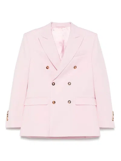 Wardrobe.nyc Double-breasted Blazer In Pink