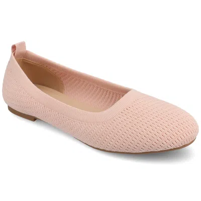 Journee Collection Maryann Womens Round Closed Toe Ballet Flats In Pink