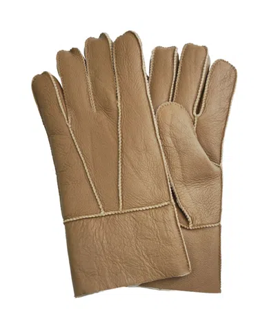 Infinity Leather Unisex Sheepskin Leather Gloves With Roll Up/down Cuff In Multi