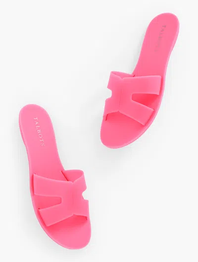 Talbots Hannah Jelly Slides - Camellia Rose - 11m  In Camellia Rose