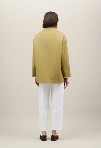 Boglioli Double Cotton Drill Caban In Green